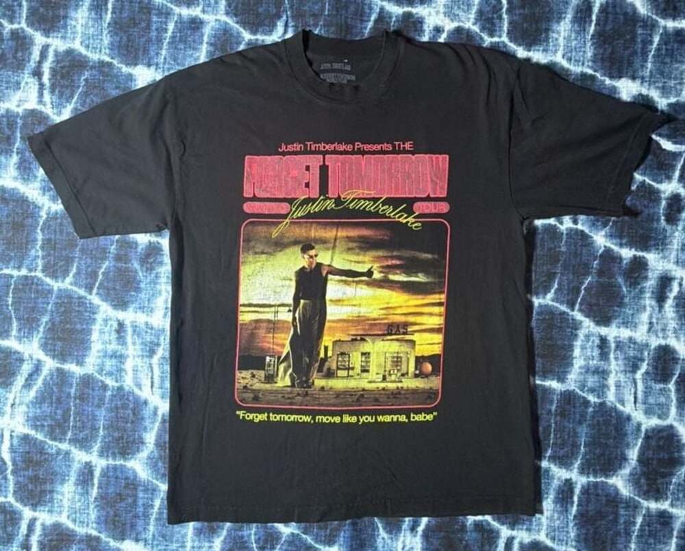 Justin Timberlake Forget Tomorrow World Tour 2024 Photo Graphic T-Shirt